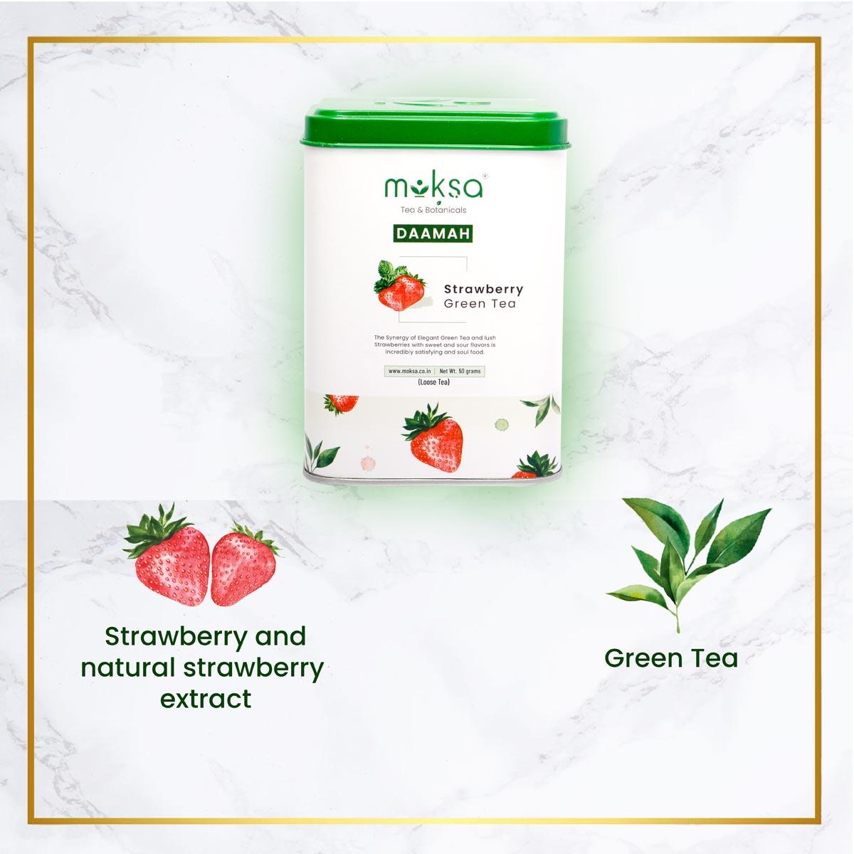 Strawberry Green Tea - MoksaExpectMiracles