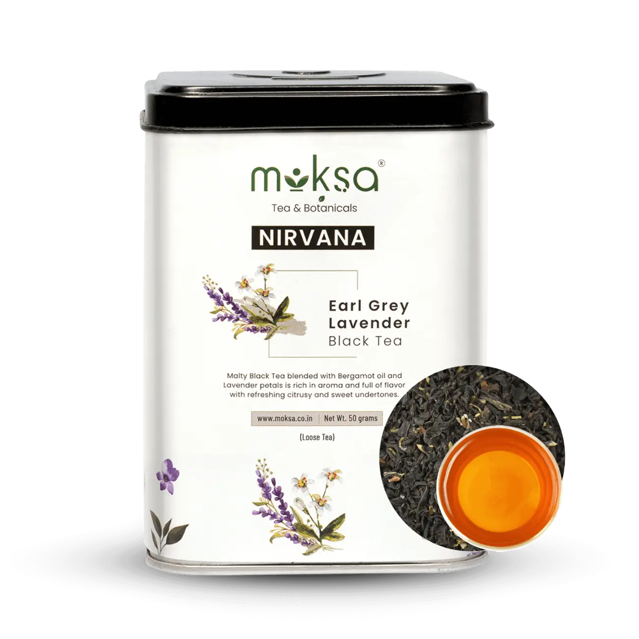 Earl Grey Lavender Loose Black Tea - 50gm