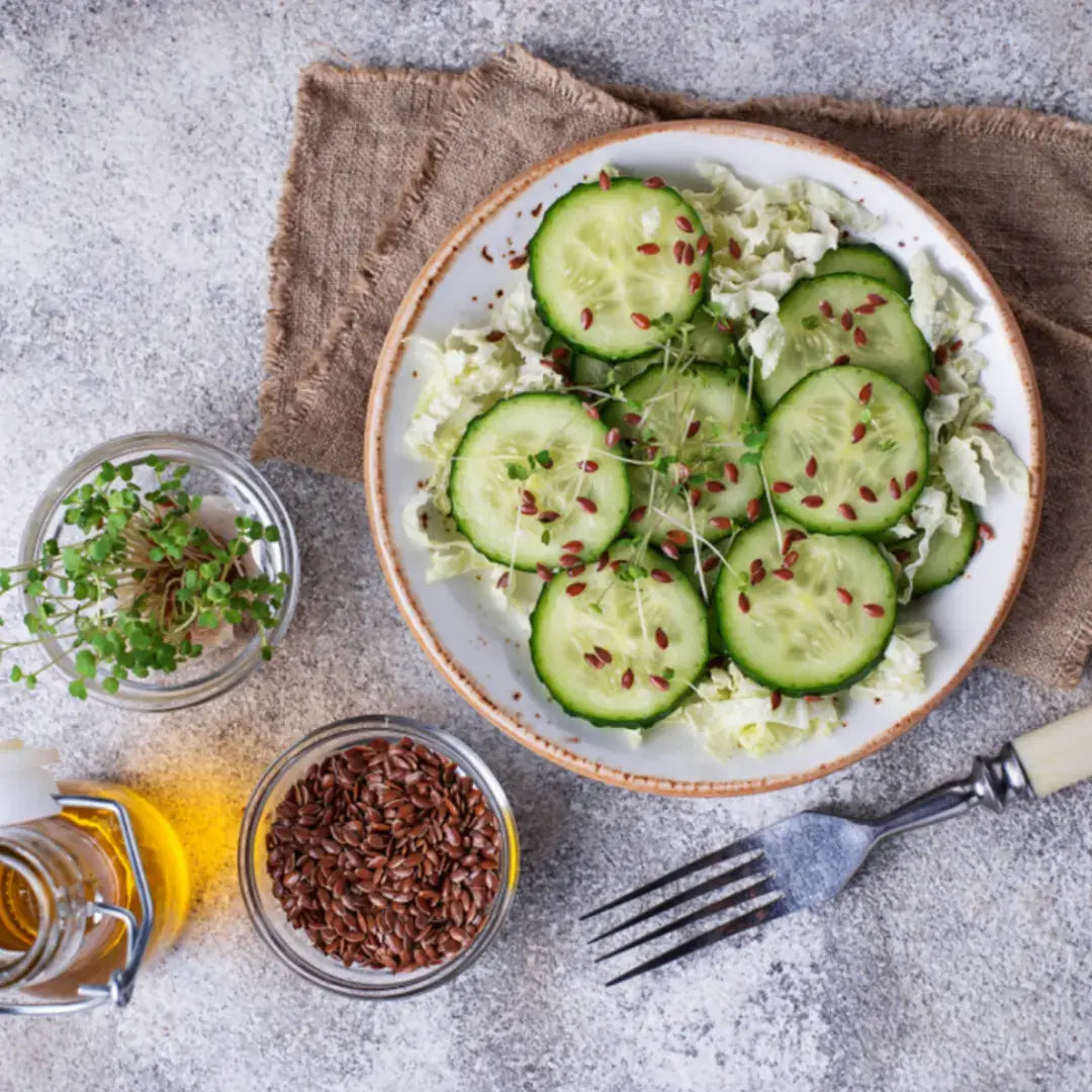 Organic Flax Seeds Dish