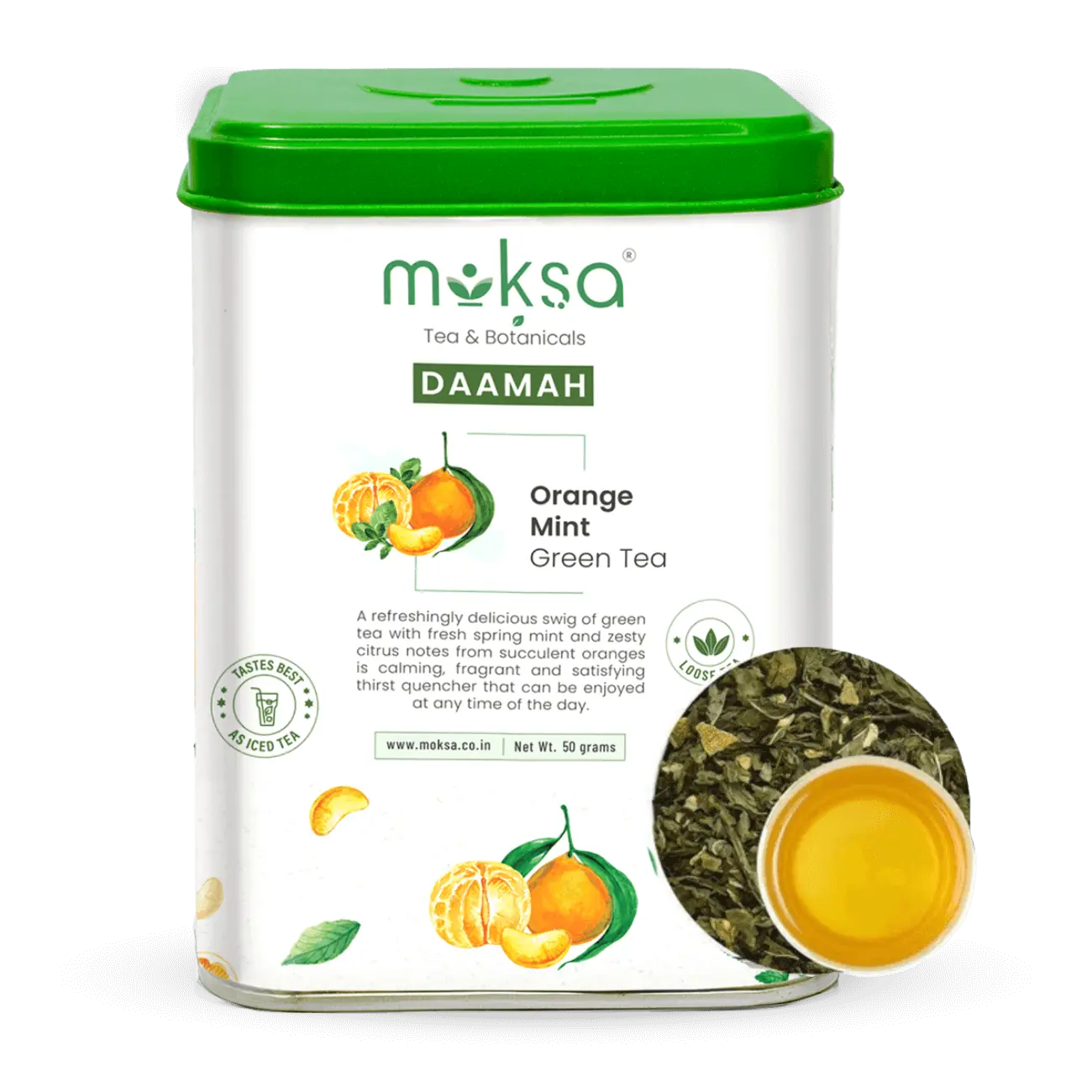 Orange Mint Loose Green Tea